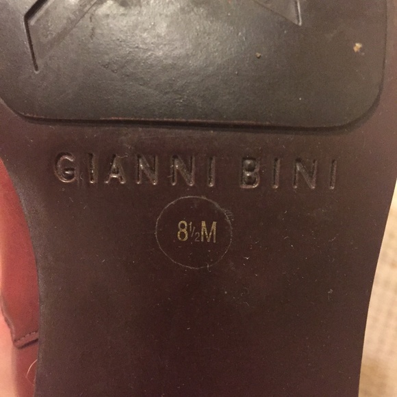 Gianni Bini Leather Ankle Boots - Picture 8 of 8